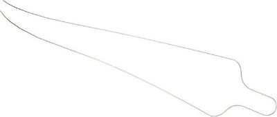 Picture of SS Performed Ligature Ties Long White .012 - PK/100
