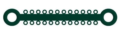 Picture of Ligature O - Ties Emerald - PK/1008
