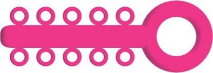 Picture of Mini Ligature O - Ties Neon Pink - PK/1000