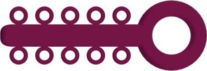 Picture of Mini Ligature O - Ties Magenta - PK/1000