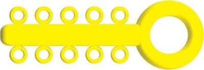 Picture of Mini Ligature O - Ties Yellow - PK/1000