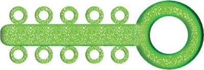Picture of Mini Ligature O - Ties Sparkle Green - PK/1000
