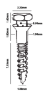 Picture of Infinity Maxillary Implant L 8.6 mm with Hole - Piece 